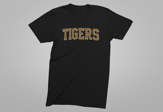 Tigers Red on White T-Shirt