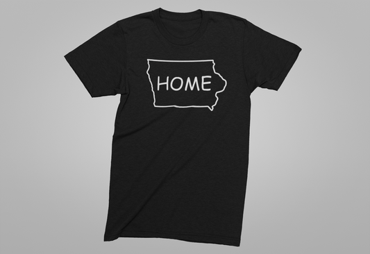 Iowa Home Black T-shirt